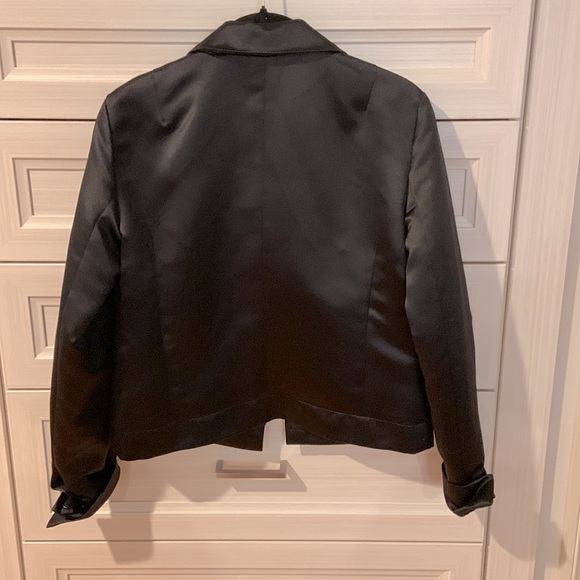 Satin black blazer - Picture 2 of 4